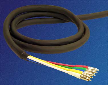Belden 7712A RGBHV cable, with Canare RCA plugs